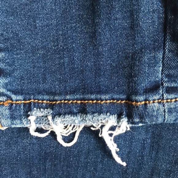 ZARA Trafaluc Skinny Distressed Jeans Navy Wash - Picture 8 of 8